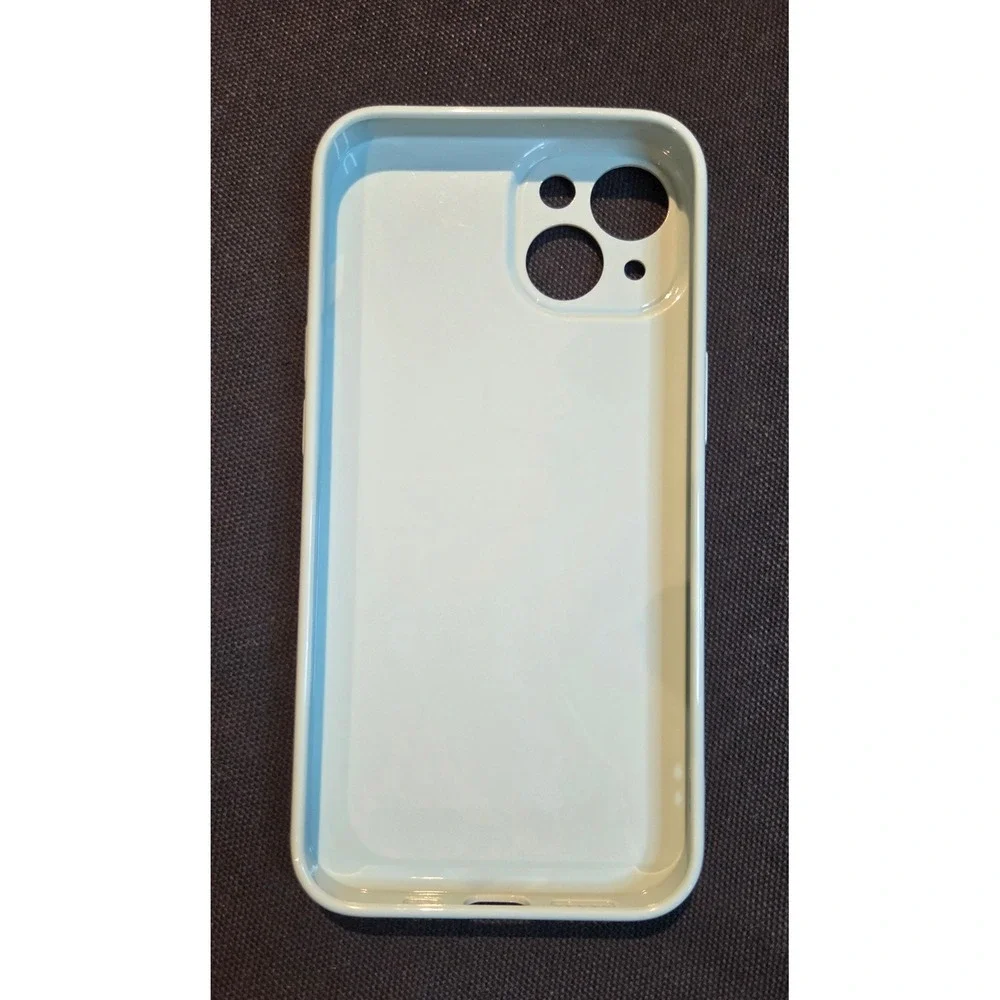 Oylaxoy iPhone 14 Case Blue Purple Bow Floral Protective Cover NEW